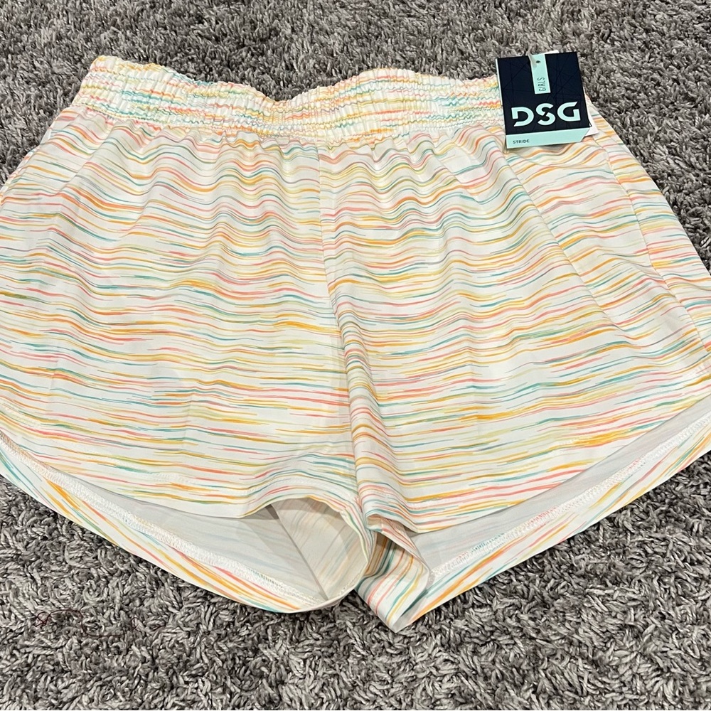 DSG Girls Striped Athletic Shorts